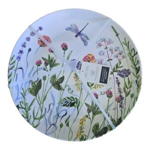 Set of 4 Farmhouse Rachel Ashwell Melamine Floral Spring Plates